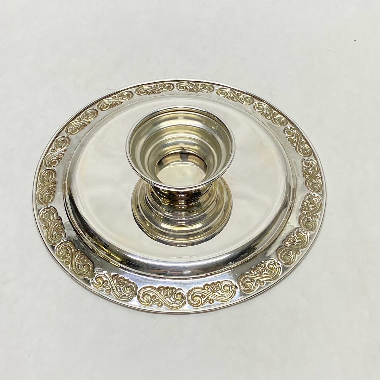 Sterling Silver Footed Pedestal Cake Stand