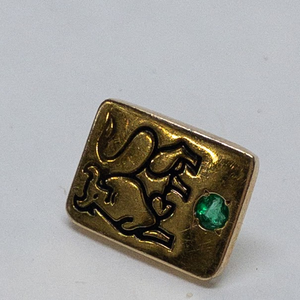 14K Gold Taurus Horoscope Pin