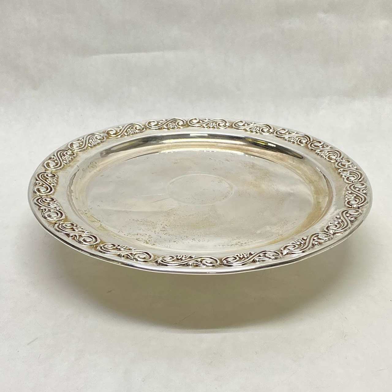 Sterling Silver Footed Pedestal Cake Stand