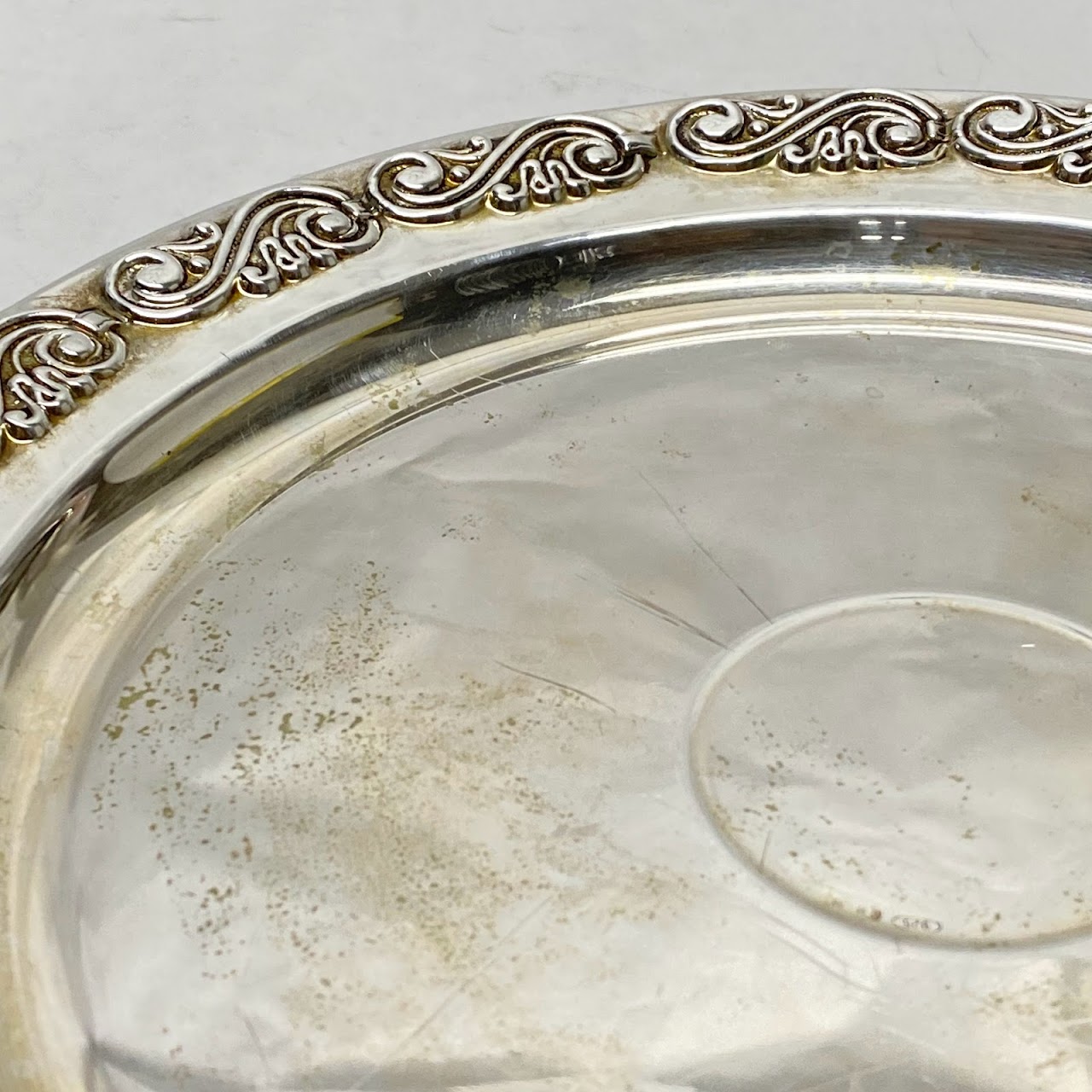 Sterling Silver Footed Pedestal Cake Stand