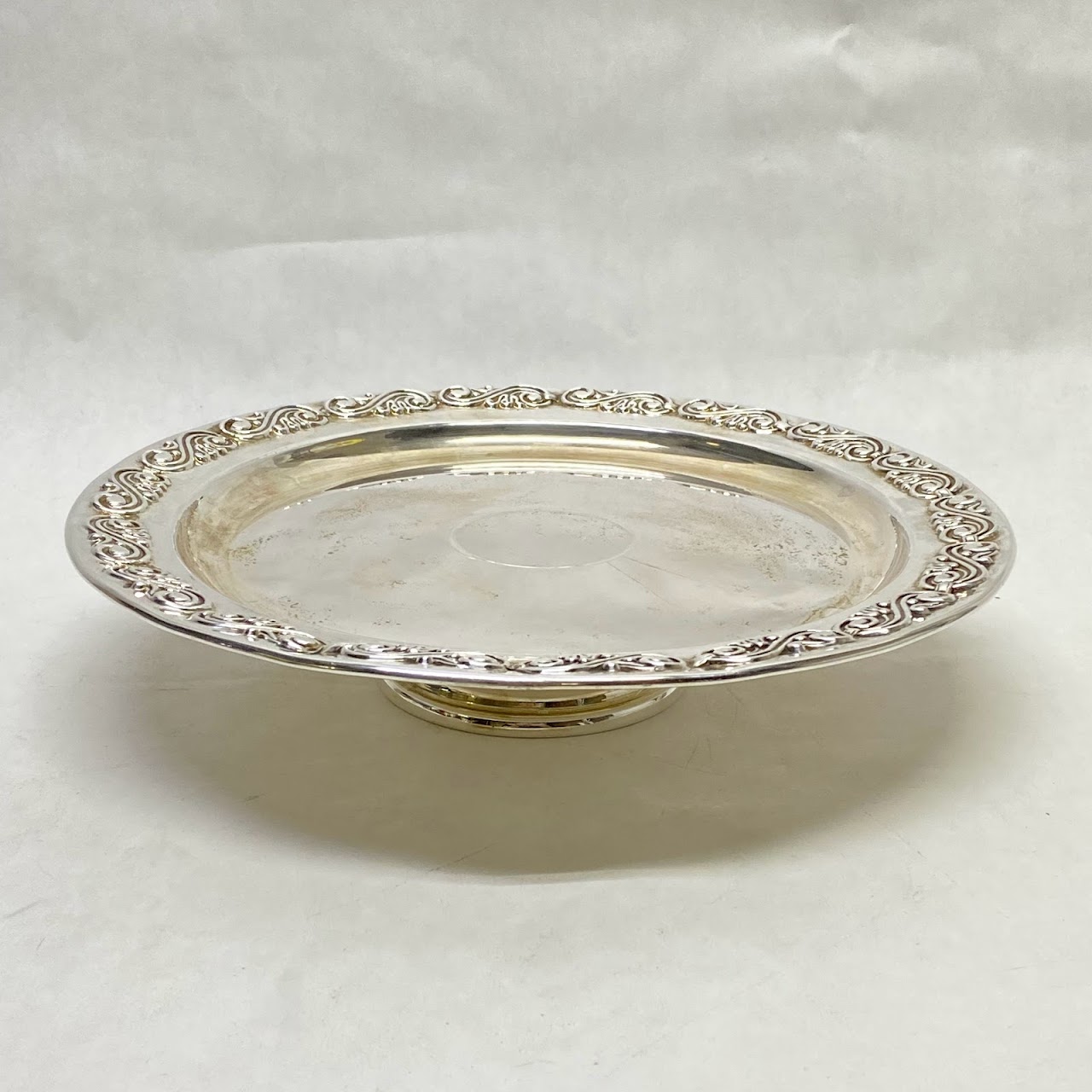 Sterling Silver Footed Pedestal Cake Stand