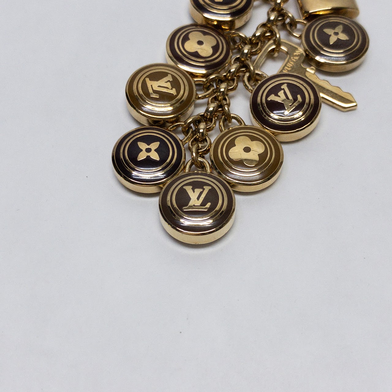 Louis Vuitton Keychain Portocre Initial Lv Signature Bag Charm Logo Metal  Silver M65071 Men Women Auction