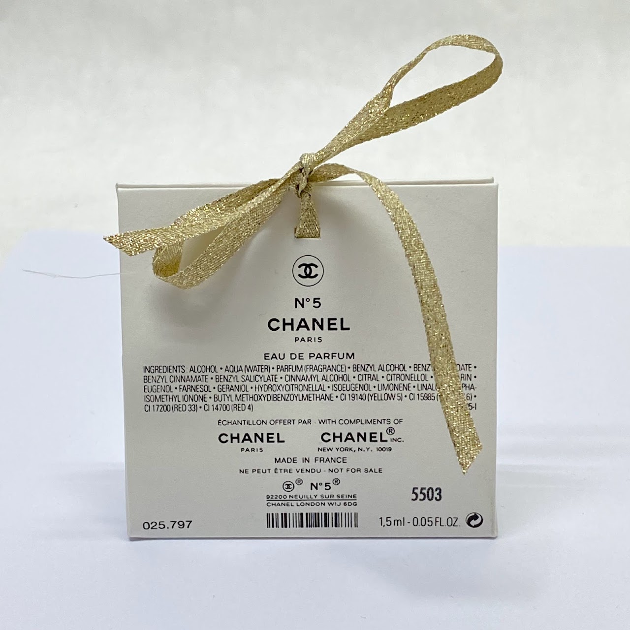 Chanel No. 5 Soap & Eau de Parfum Lot