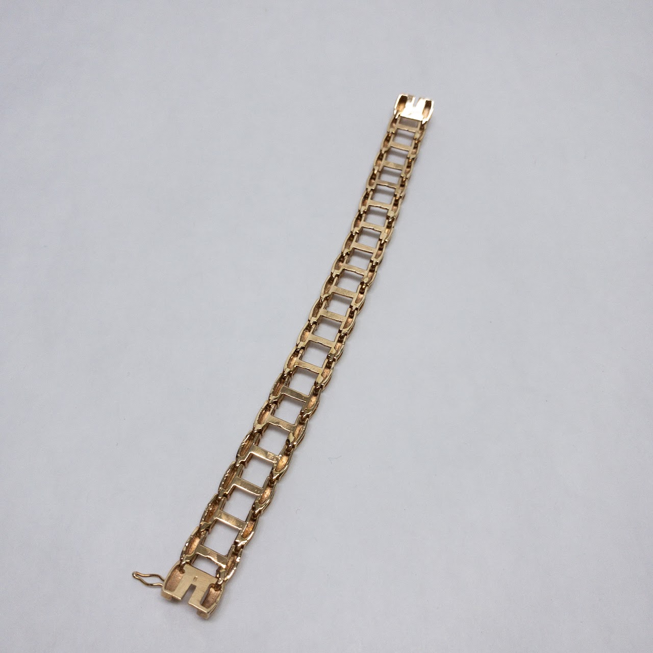 14K Barbell Link Bracelet *Needs Repair*