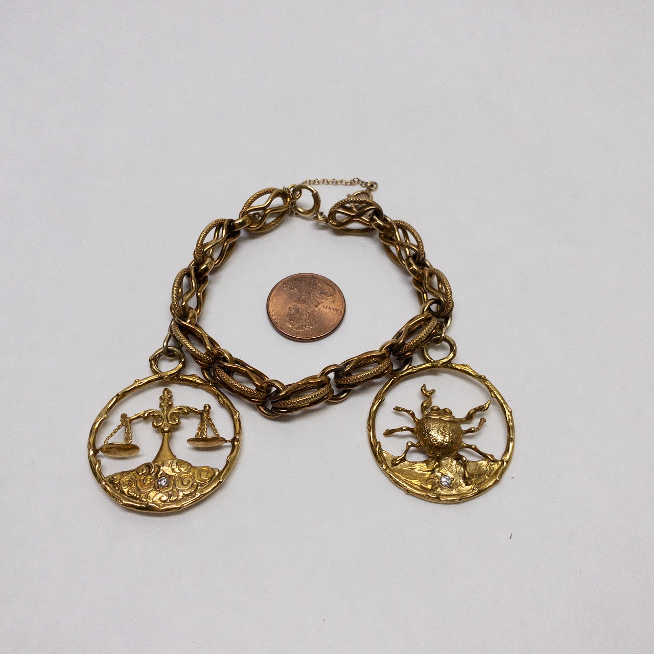 14K & 18K Gold Zodiac Charm Bracelet