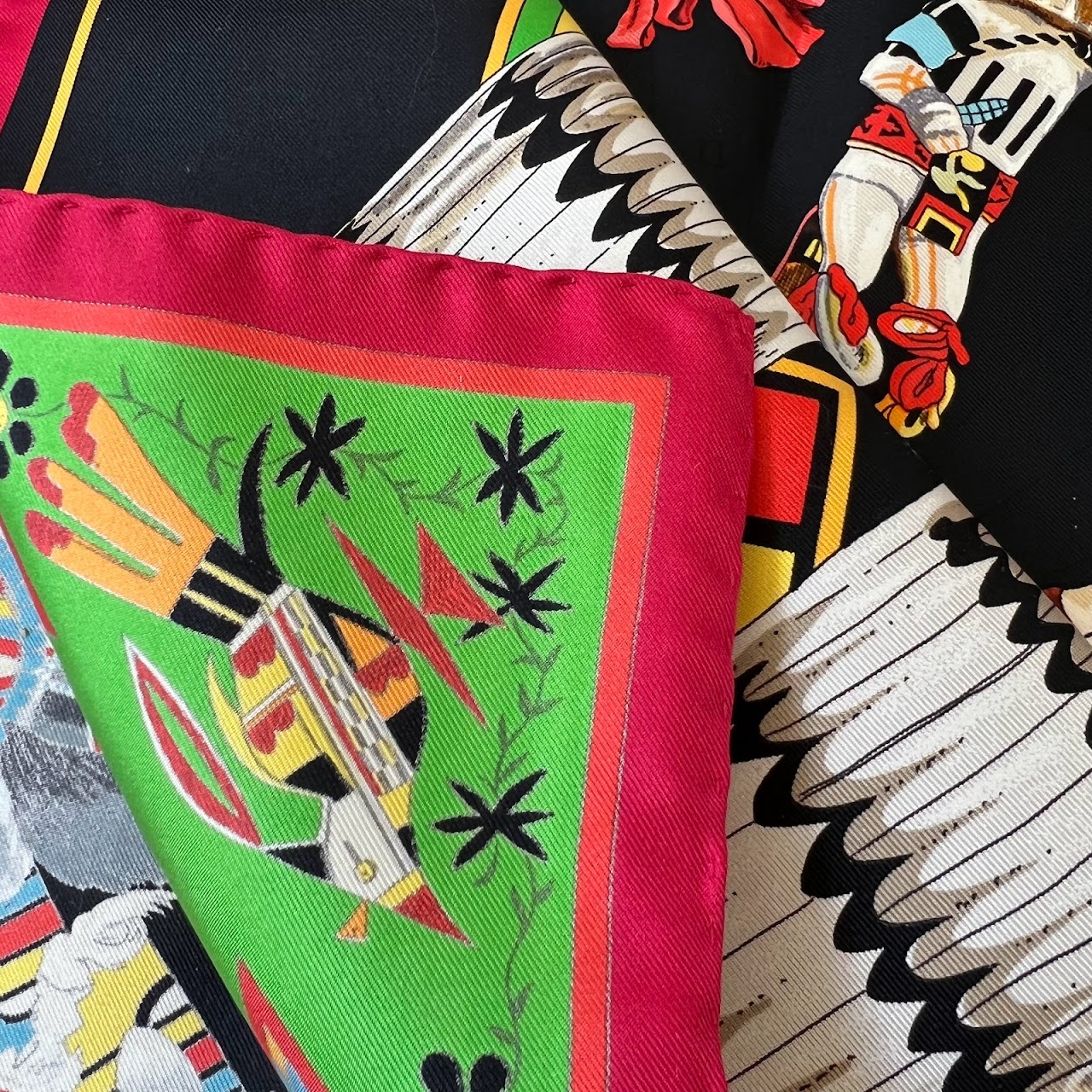 Hermès Kachinas Silk Scarf