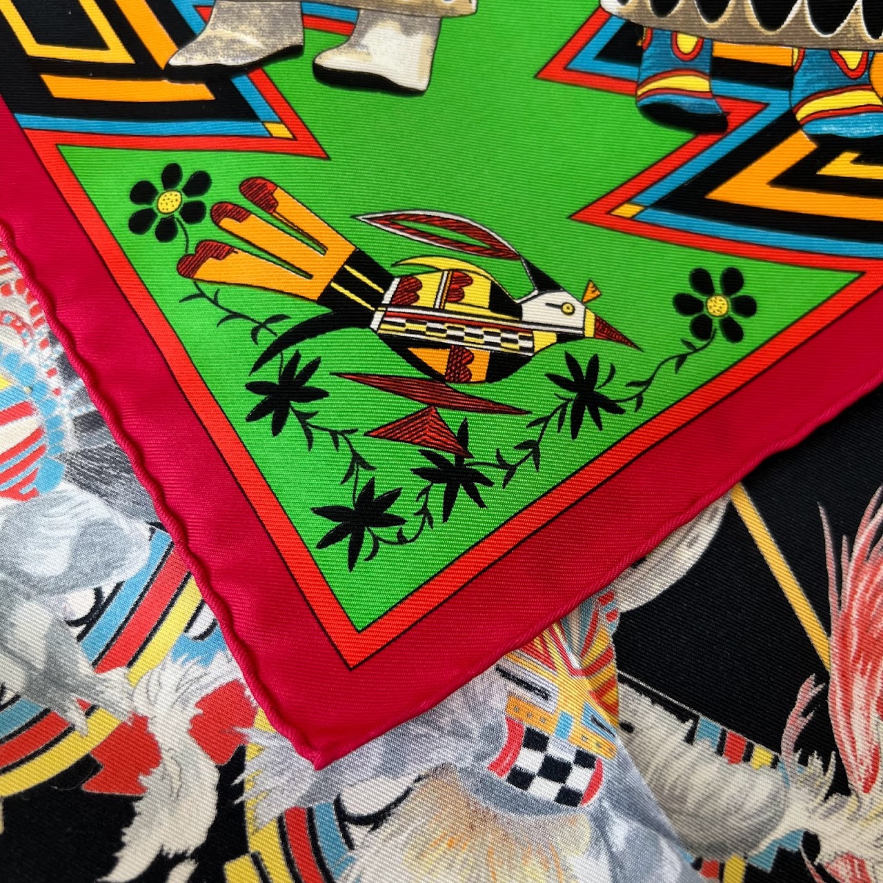 Hermès Kachinas Silk Scarf