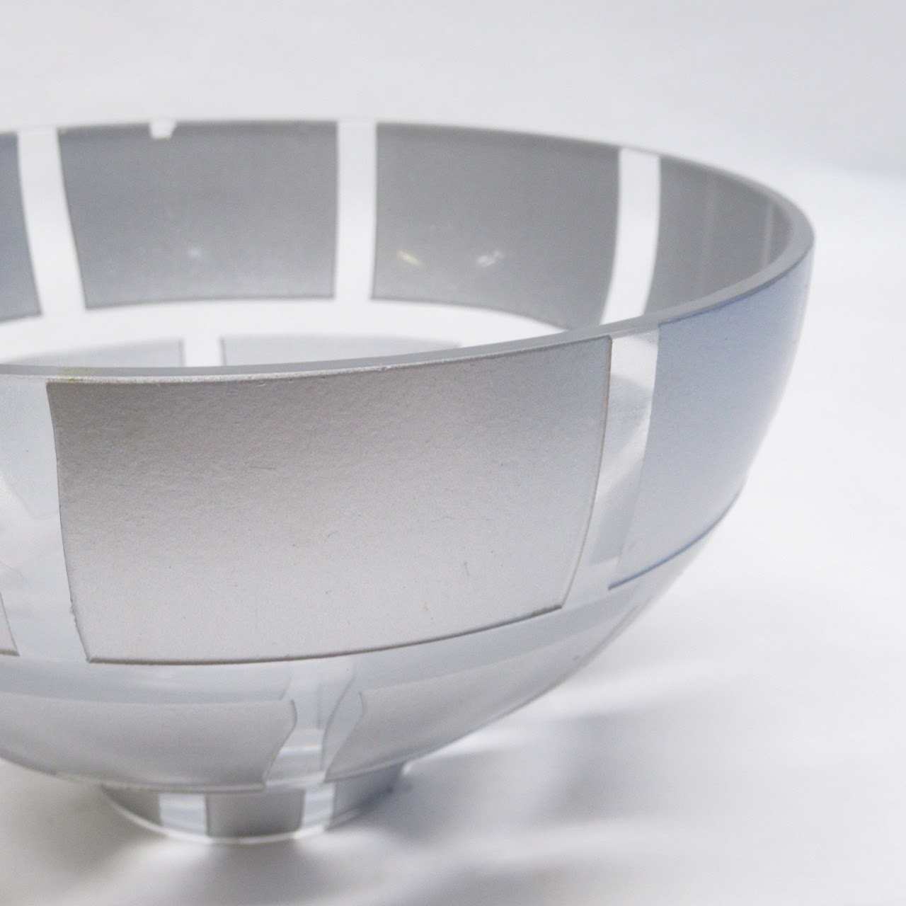 Badash Silver Painted & Crystal Bowl