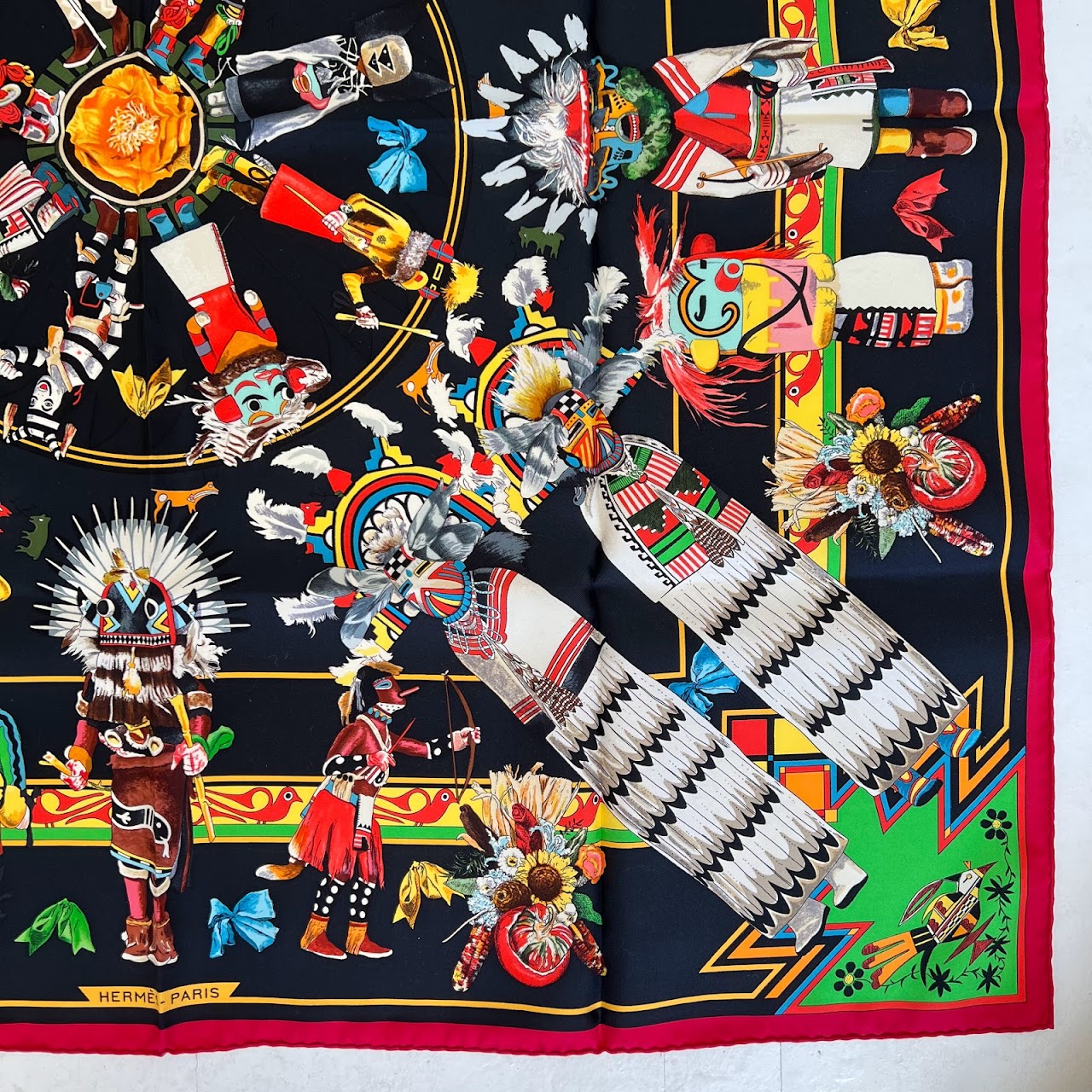 Hermès Kachinas Silk Scarf