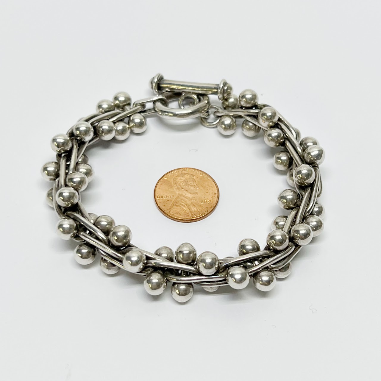 Sterling Silver 'DNA' Bracelet