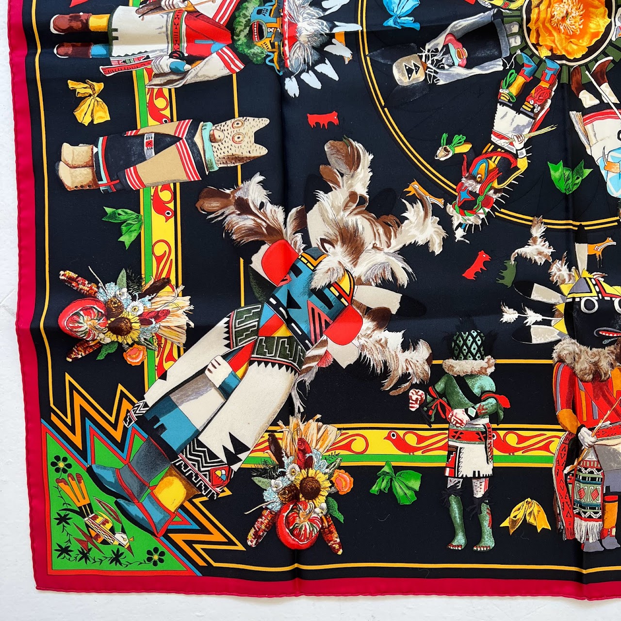 Hermès Kachinas Silk Scarf