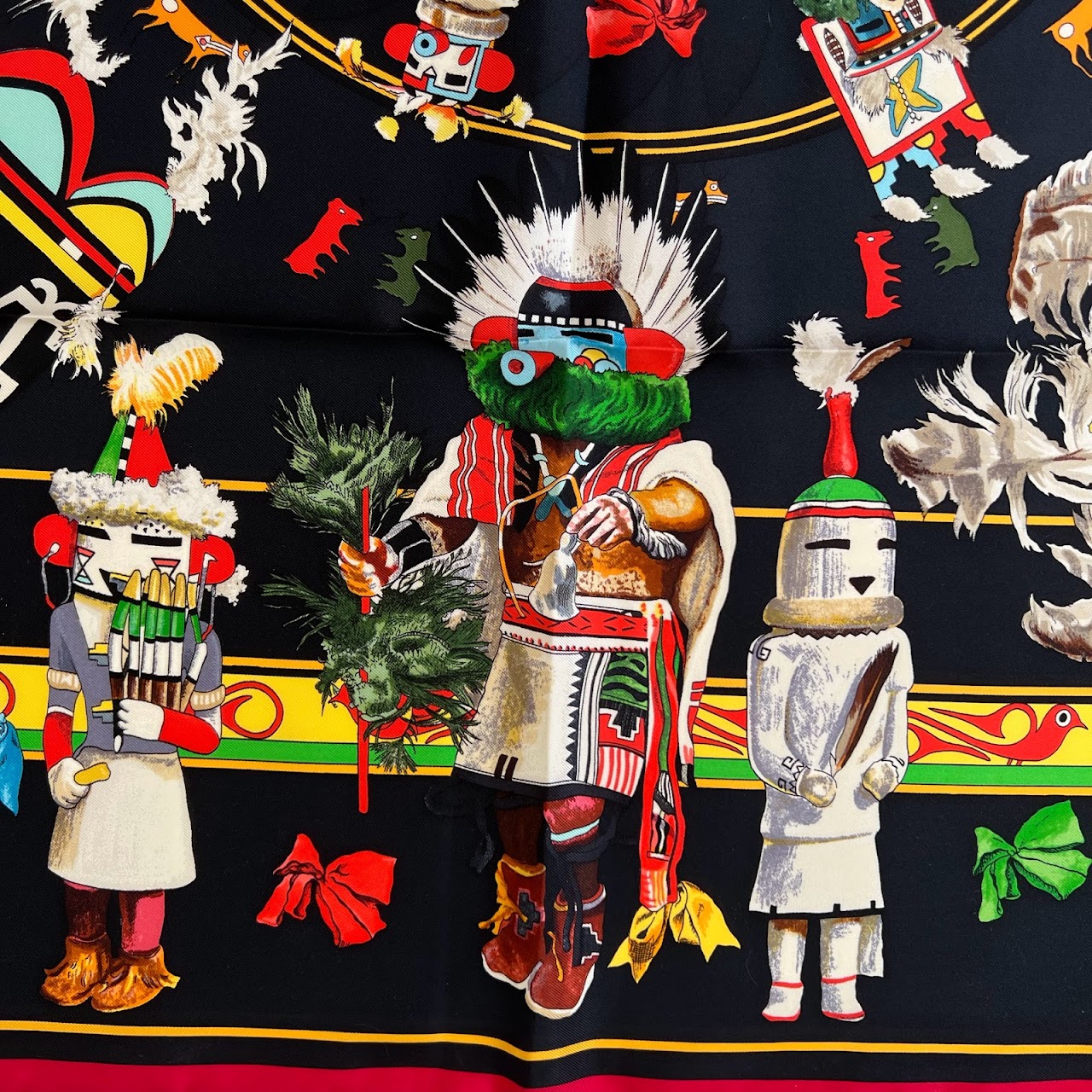 Hermès Kachinas Silk Scarf