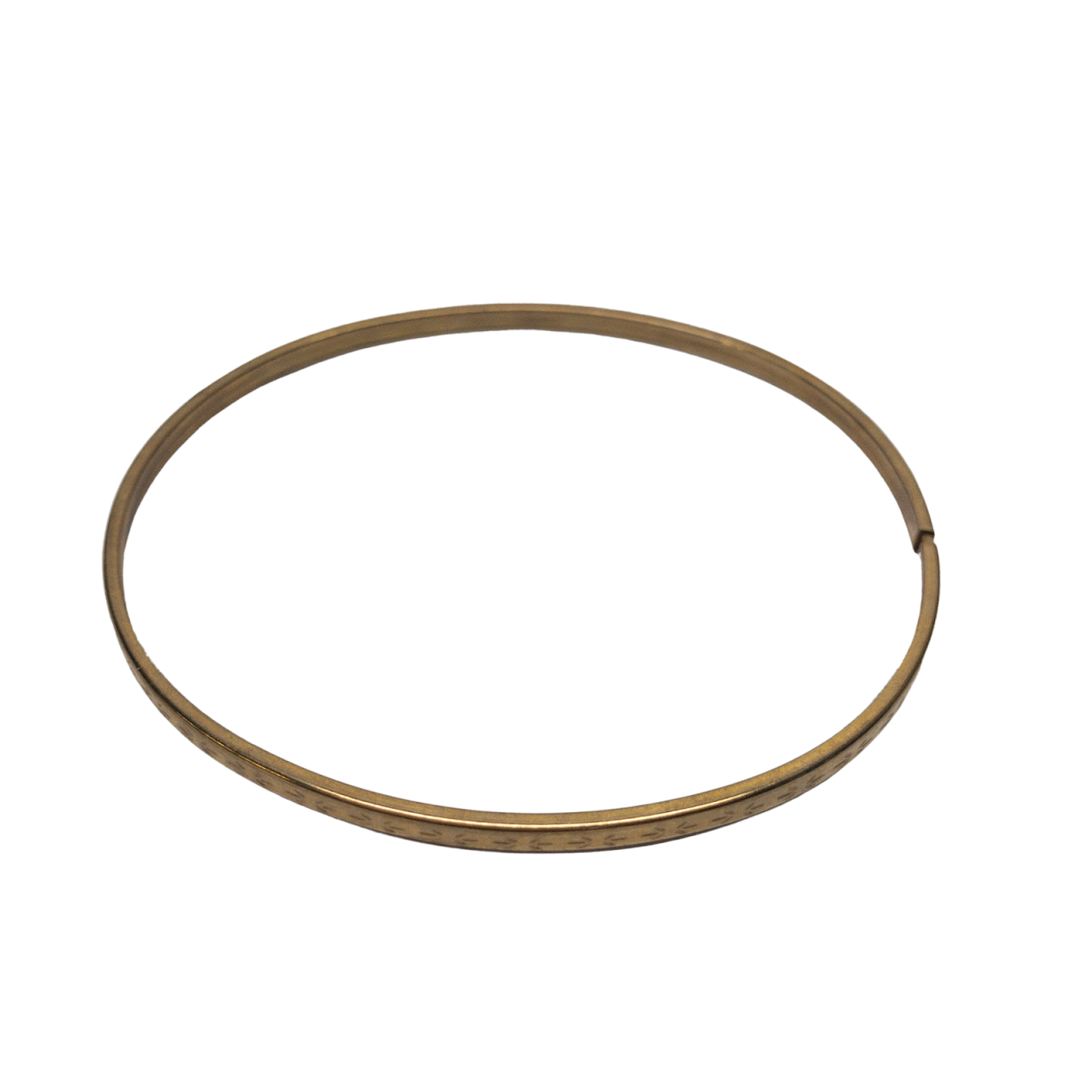 9K Gold Engraved Bangle Bracelet