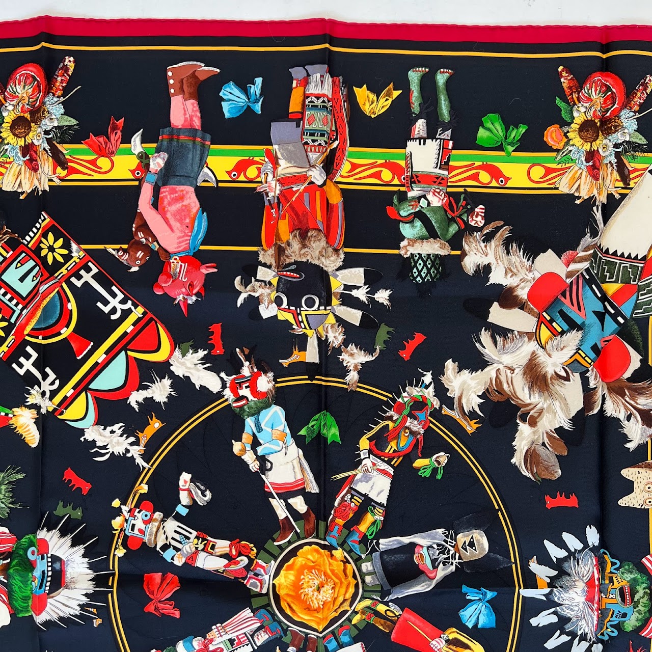 Hermès Kachinas Silk Scarf