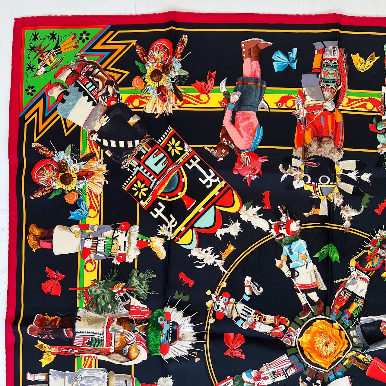 Hermès Kachinas Silk Scarf