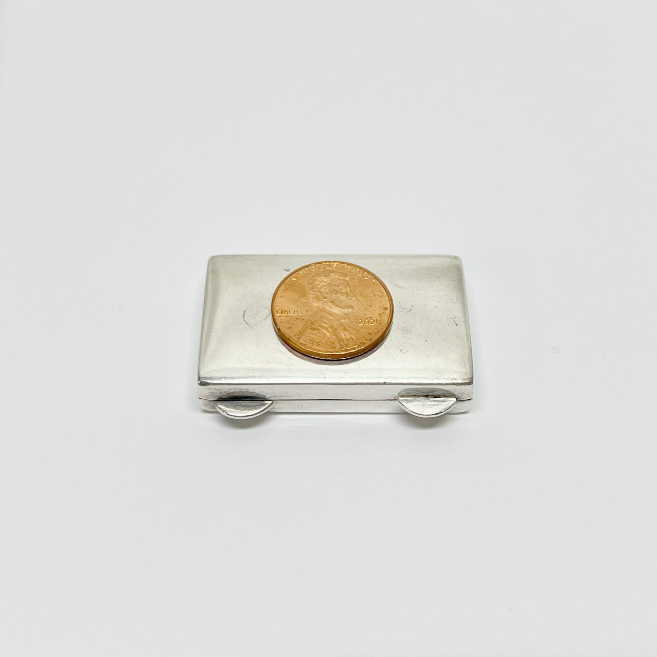 Sterling Silver Compact Pill Box