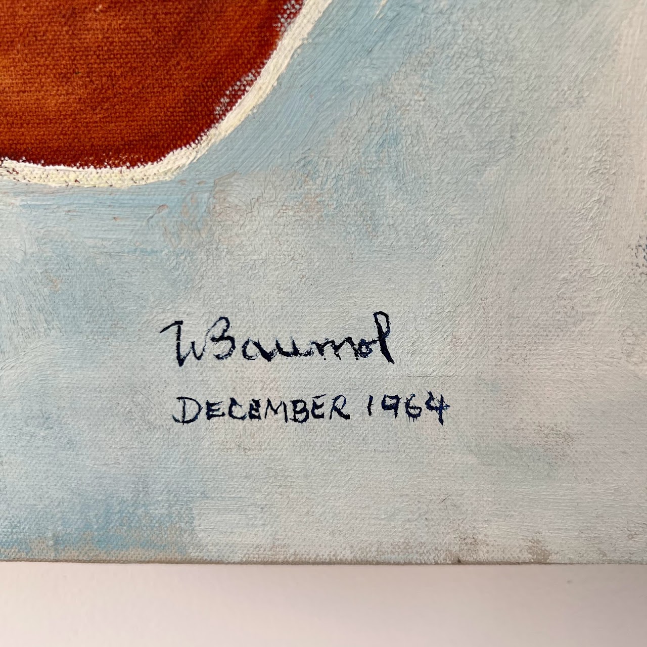 William Baumol Signed Oil Painting, 1964