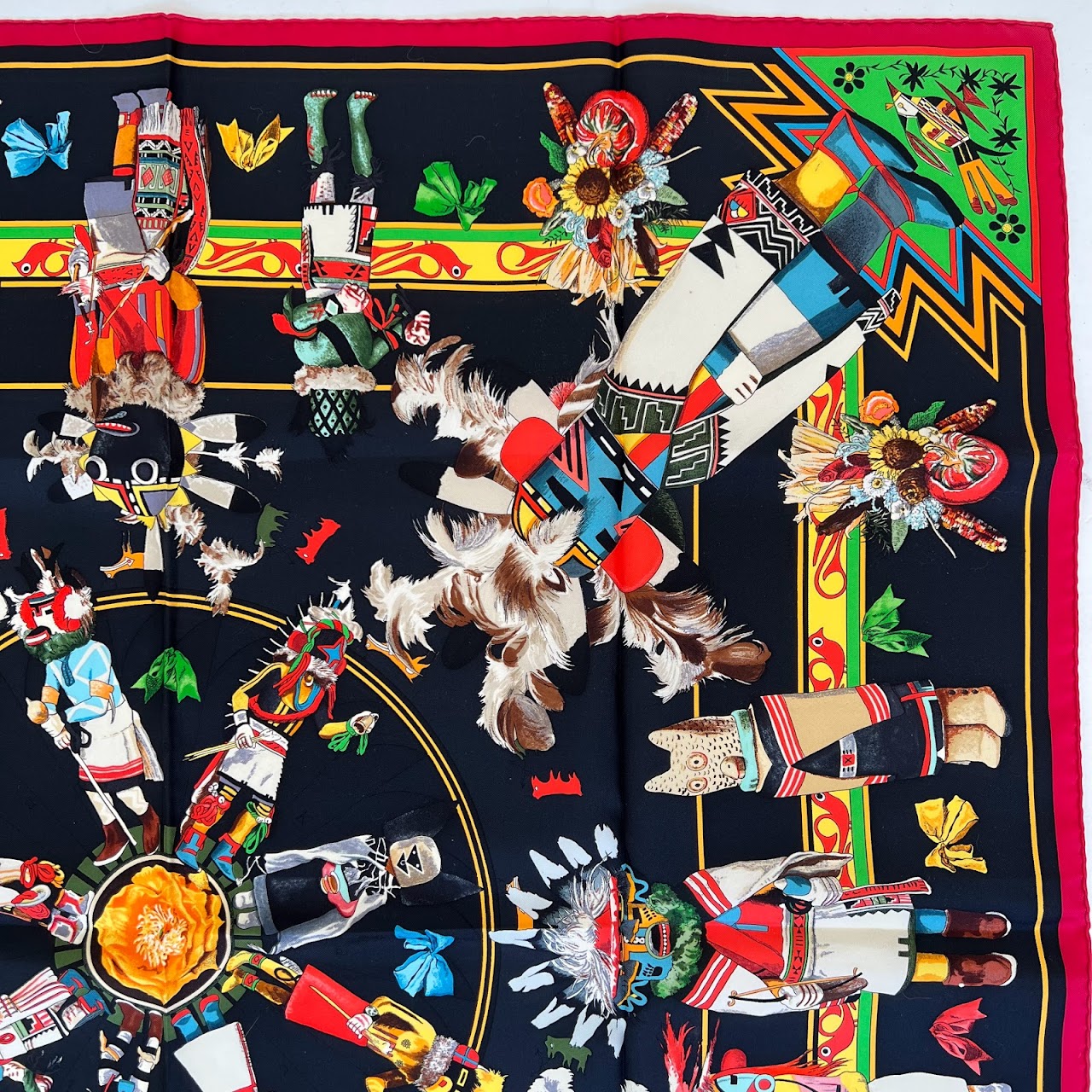 Hermès Kachinas Silk Scarf