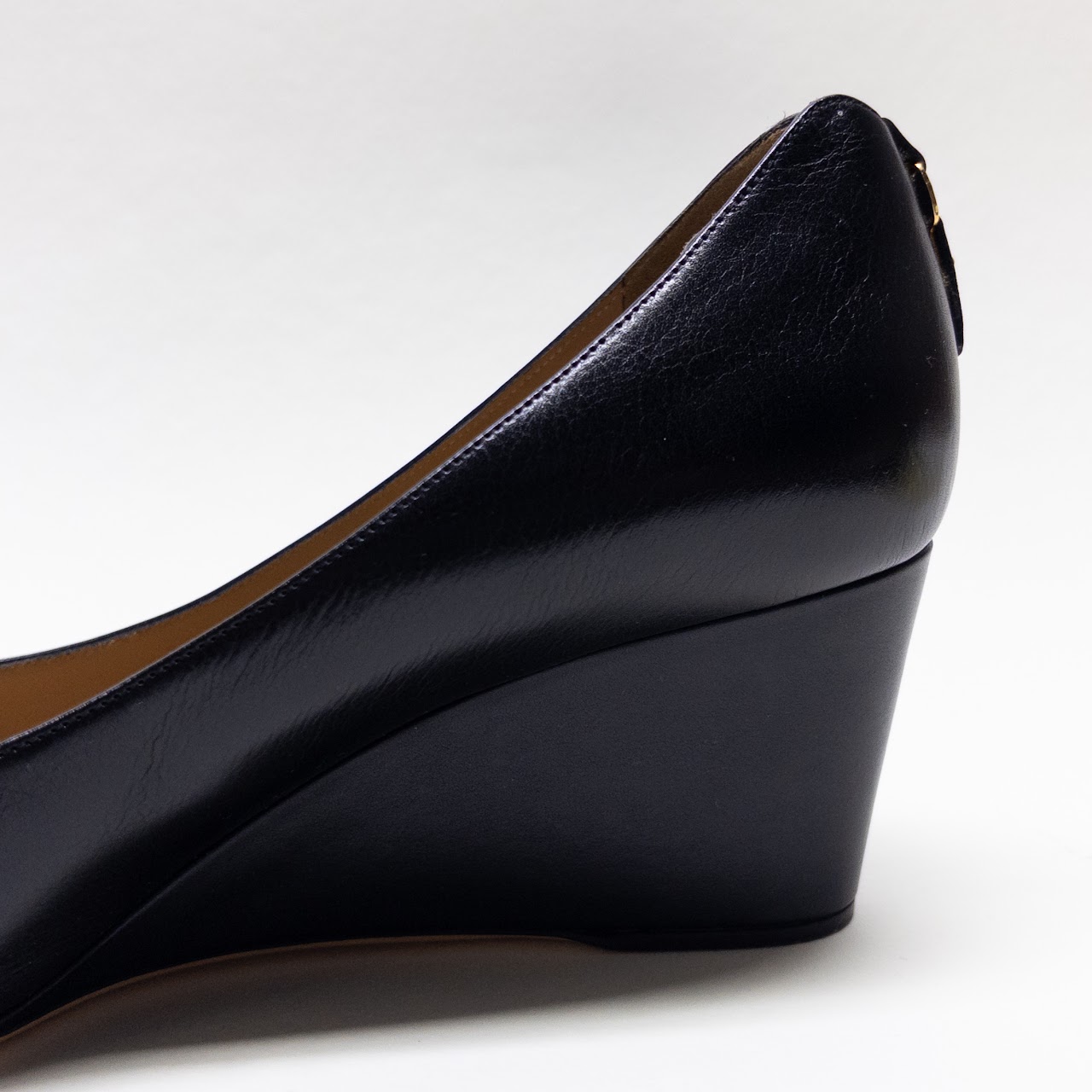 Salvatore Ferragamo NEW Peep-Toe Wedge Pumps