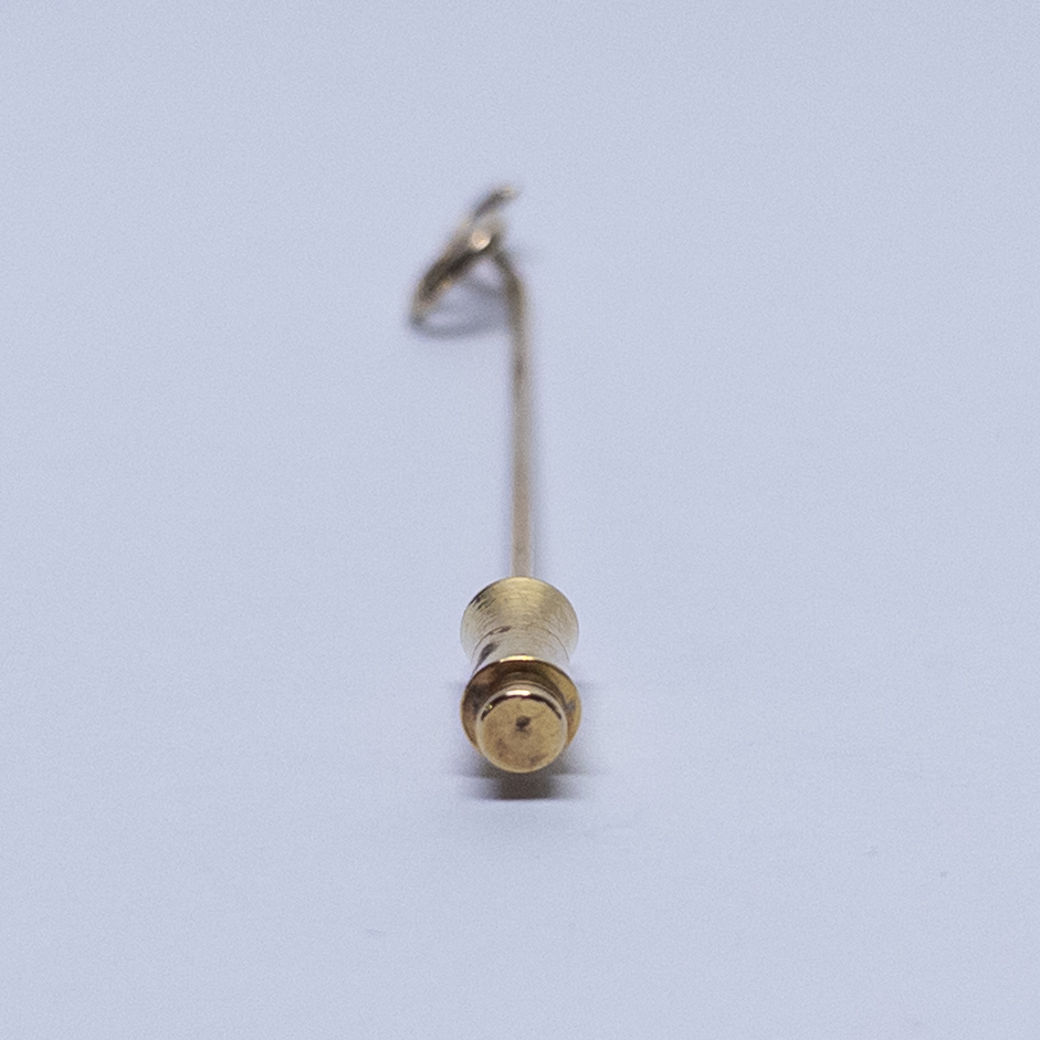 14K Gold Initial 'S' Stick Pin