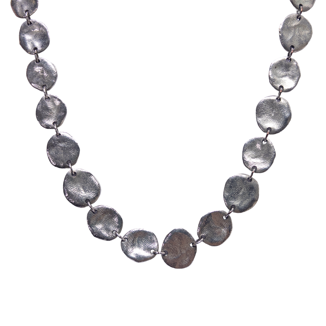 Cécile & Jeanne Paris Long Abstract Disc Necklace