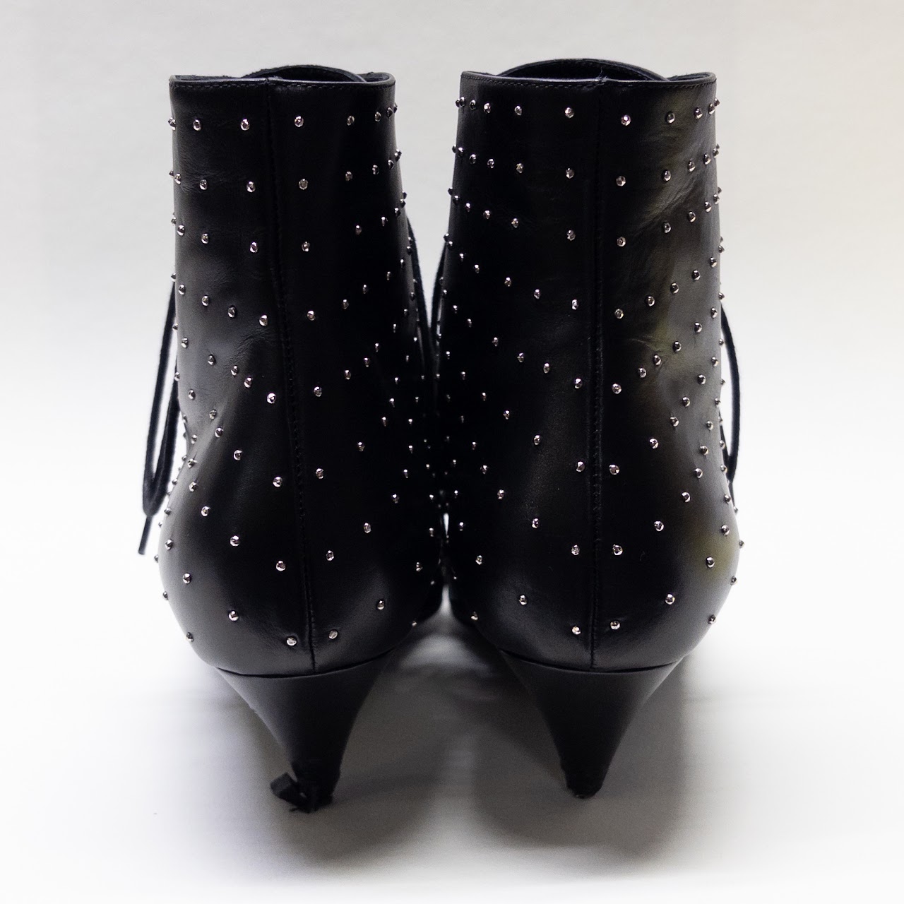 Saint Laurent Charlotte Lace-Up Ankle Boots