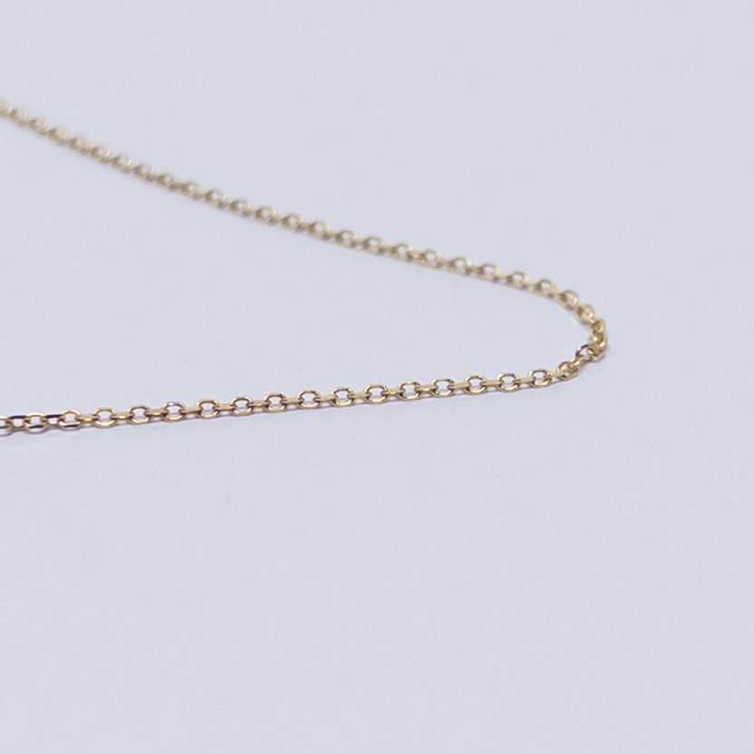 14K Gold Coordinate Plate Necklace