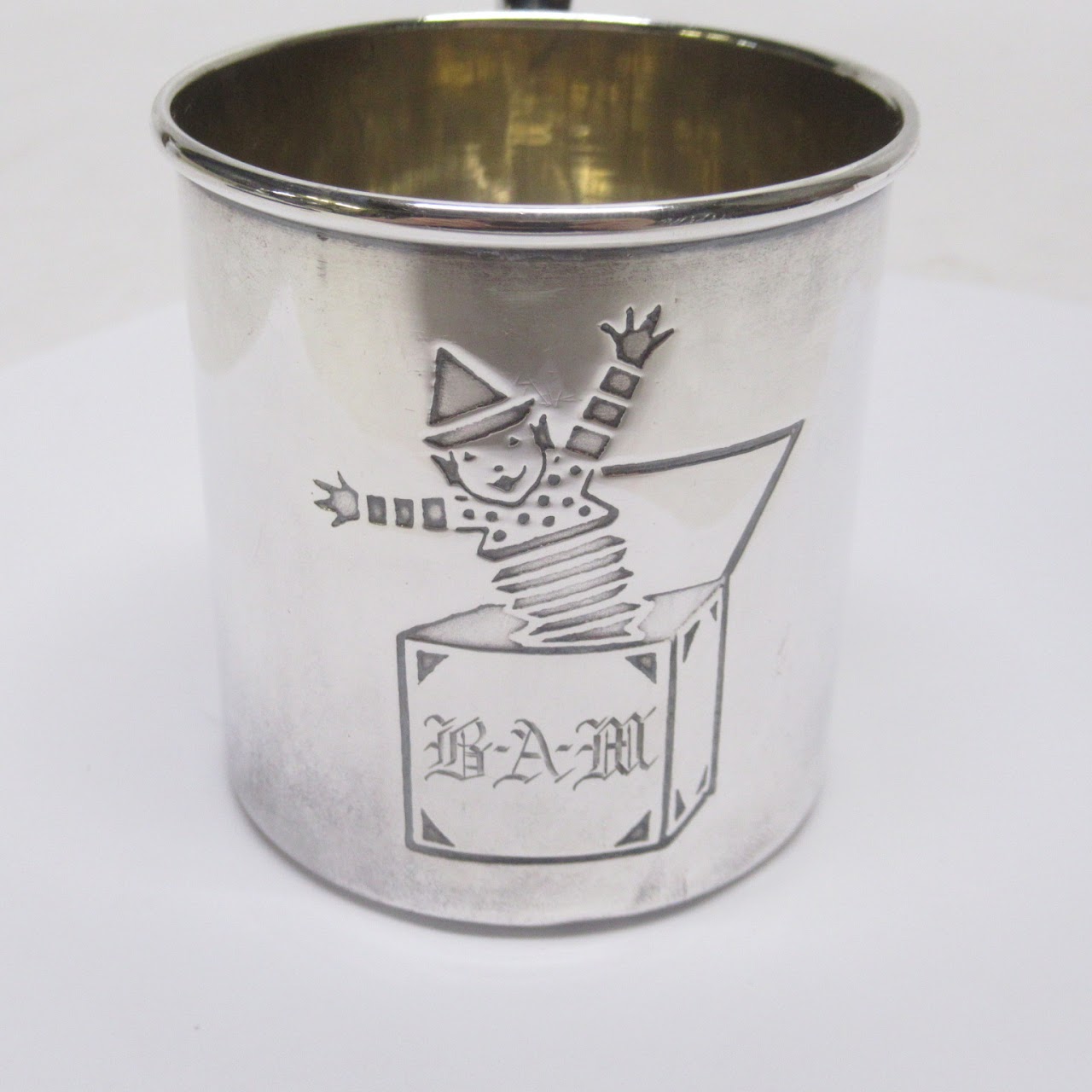 Sterling Silver Engraved Baby Cup