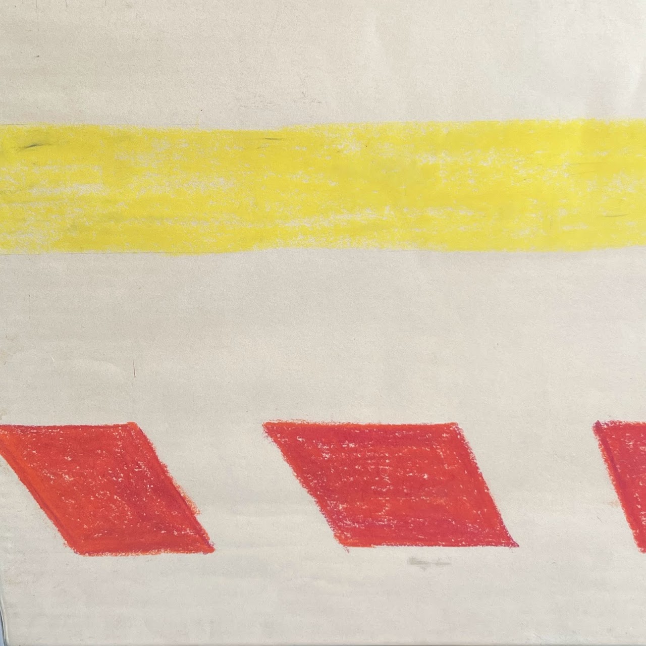 'Dig We Must' Signed Pastel Drawing, 1966