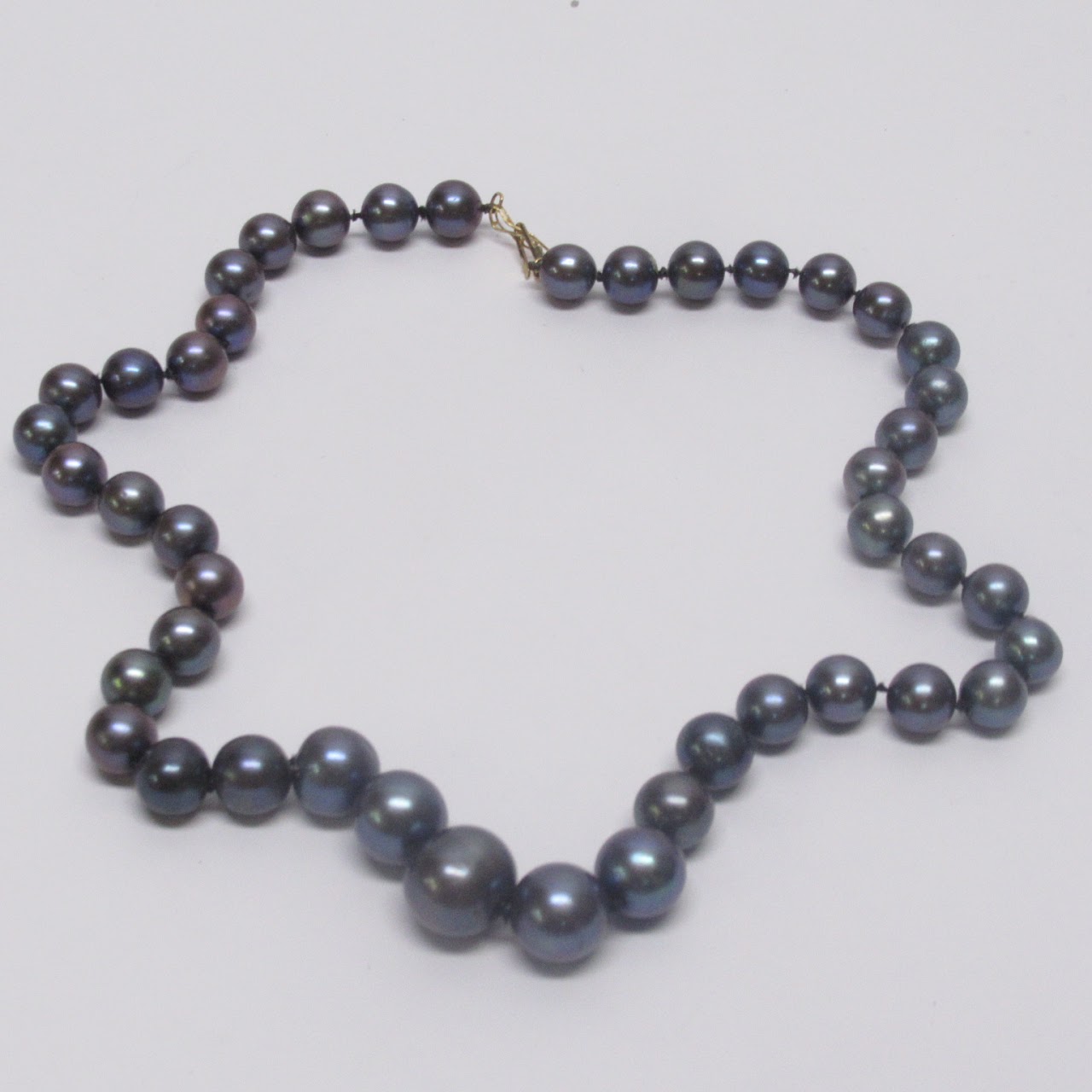 14K Gold Damaged Tahitian Pearl Strand