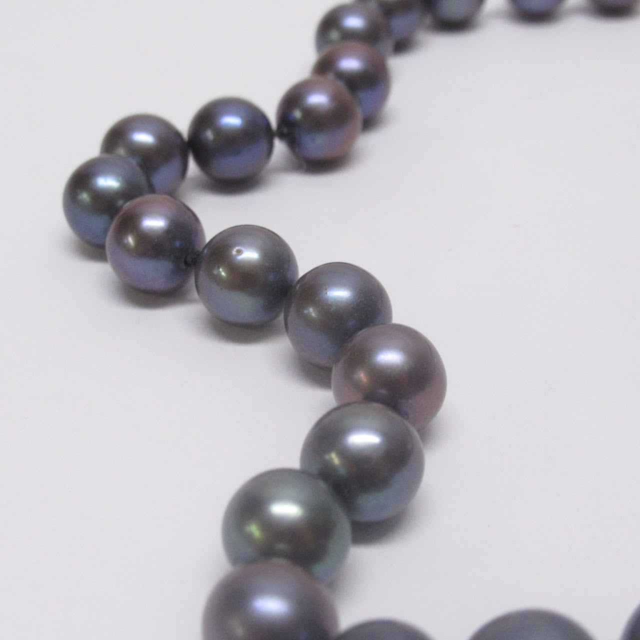 14K Gold Damaged Tahitian Pearl Strand