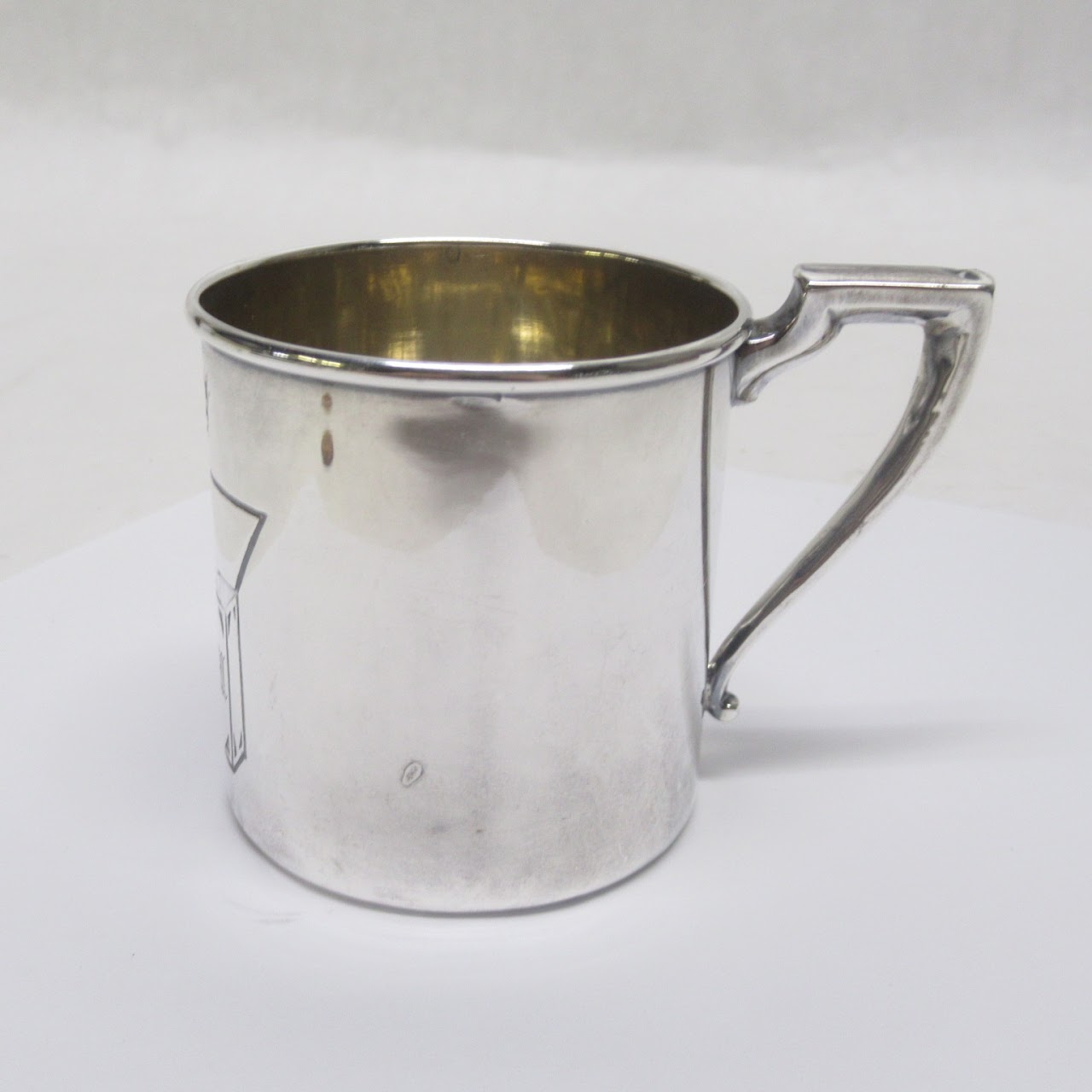 Sterling Silver Engraved Baby Cup