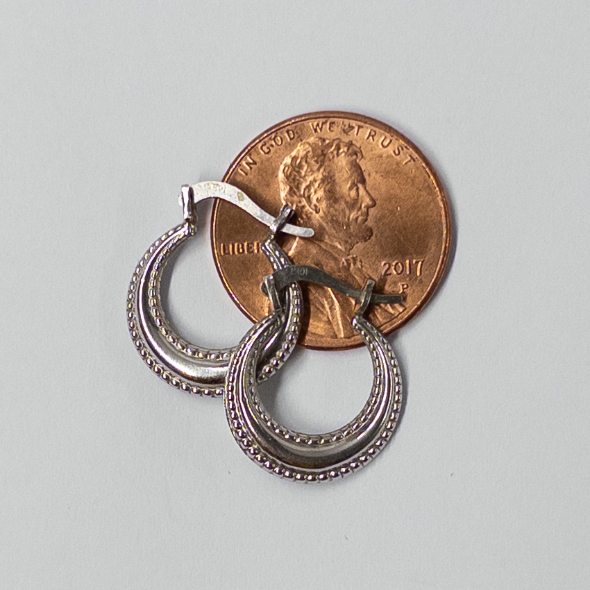 10K Gold Half Moon Earrings