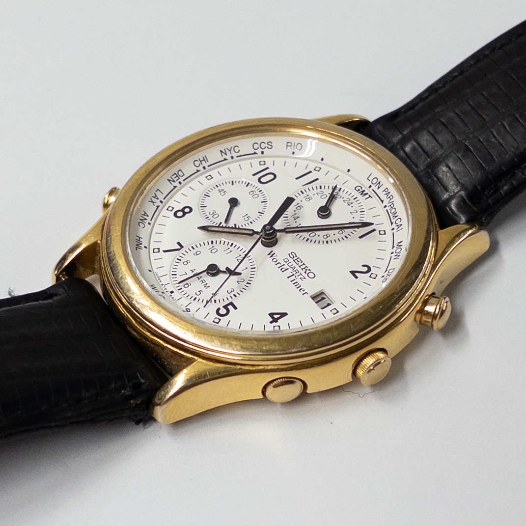 Vintage Seiko World Timer GMT Chronograph