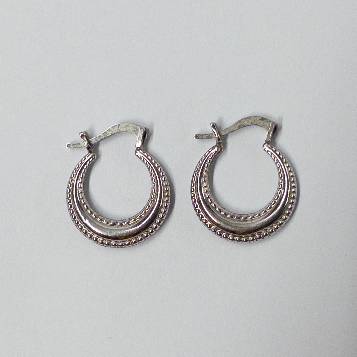 10K Gold Half Moon Earrings