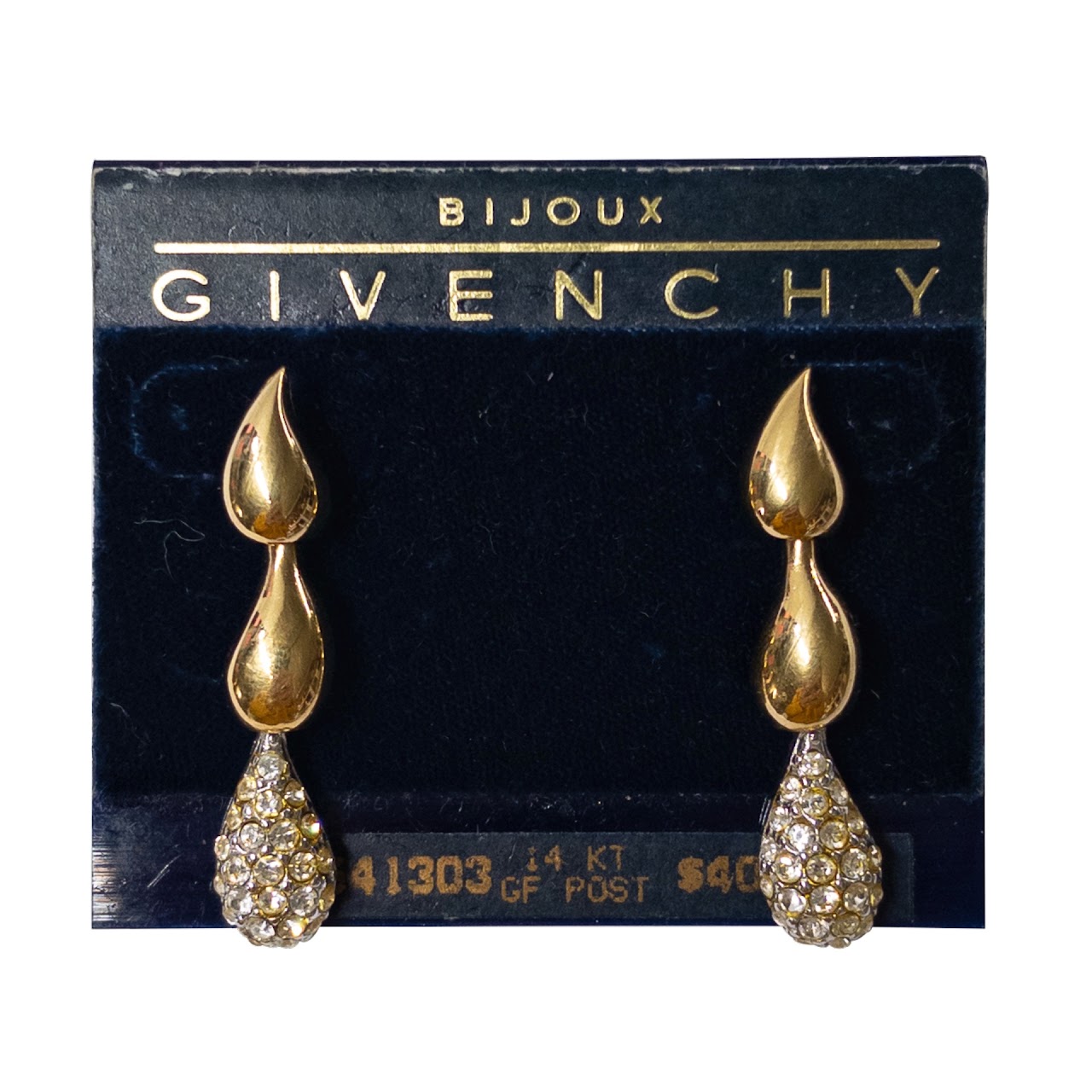 Givenchy Pavé Teardrop Earrings