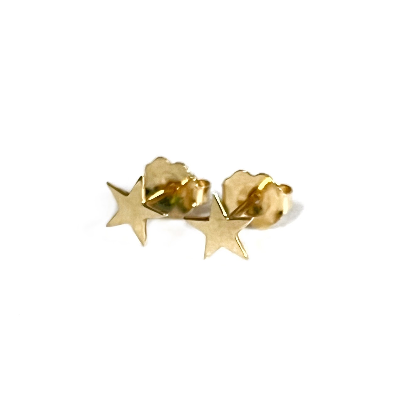 14K Gold Star Earrings