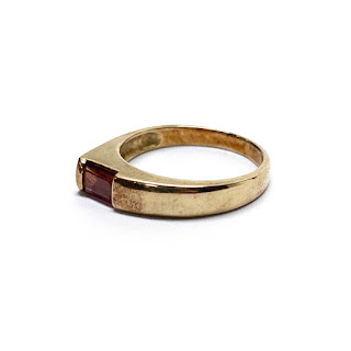 Maya Brenner 14K Gold and Garnet Ring