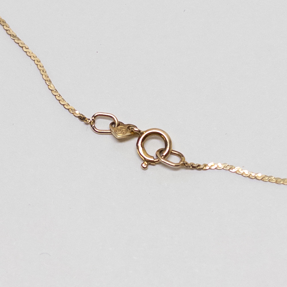 14K Gold Flat Chain Bracelet