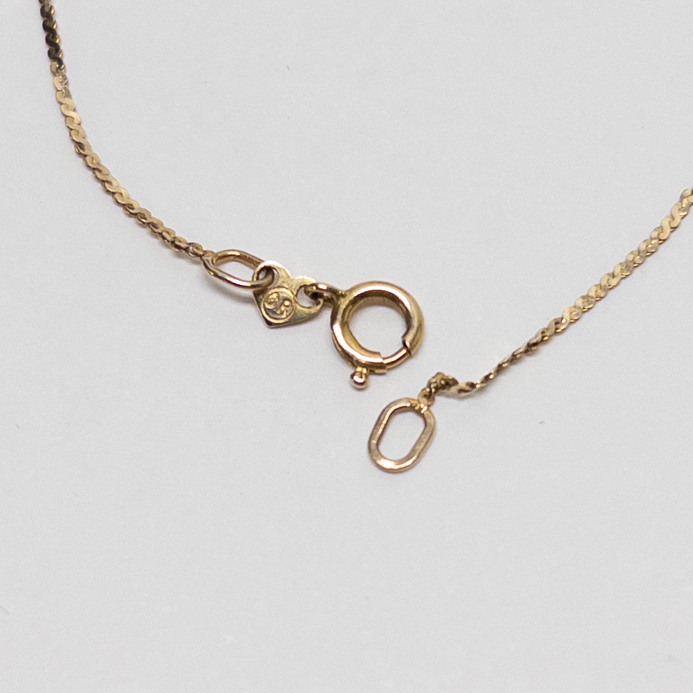 14K Gold Flat Chain Bracelet