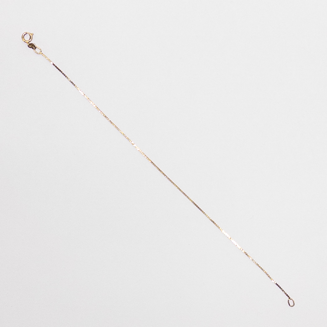 14K Gold Flat Chain Bracelet