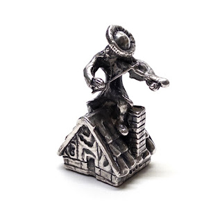 Sterling Silver Fiddler on the Roof Object