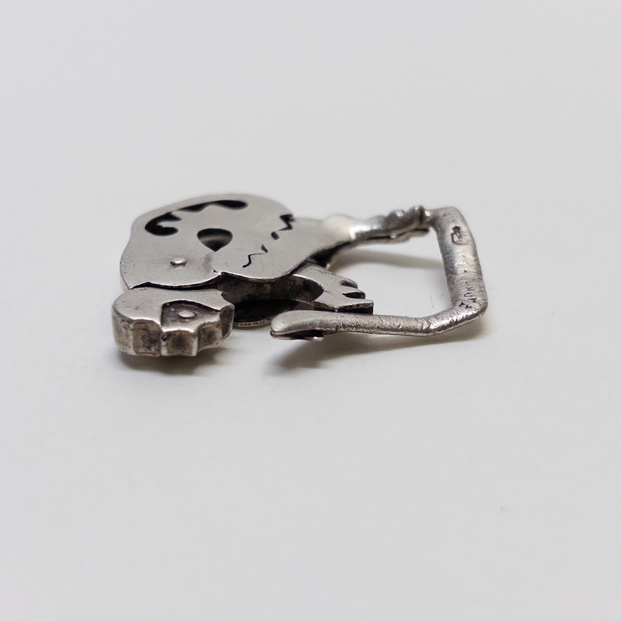 Sterling Silver Monkey Key Fob