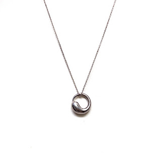 Tiffany & Co. X  Elsa Peretti Sterling Silver Eternal Circle Pendant Necklace