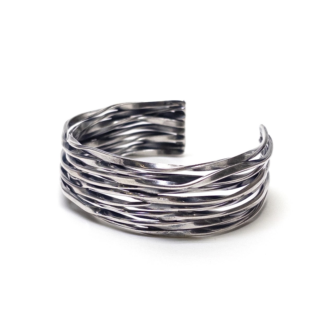 Sterling Silver Twist Cuff Bracelet