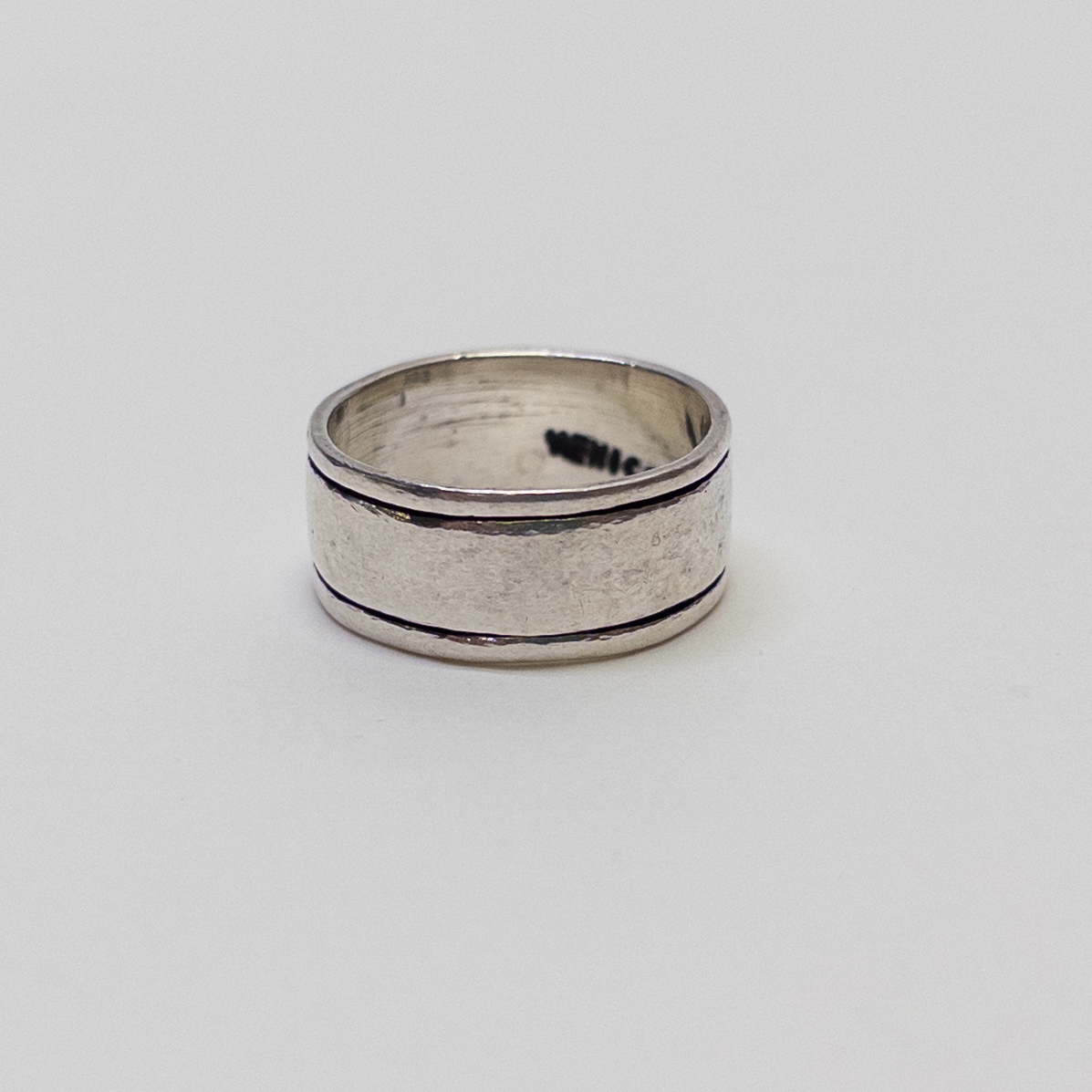 Sterling Silver Cigar Band Ring