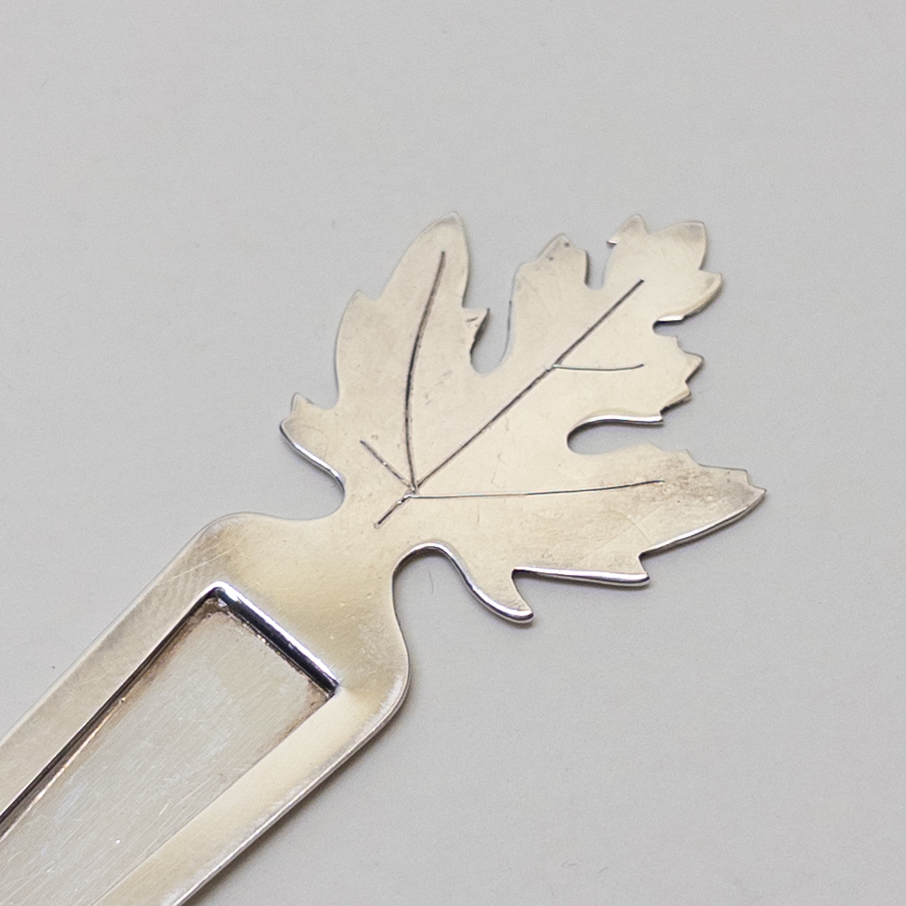 Tiffany & Co. Sterling Silver  Maple Leaf Bookmark