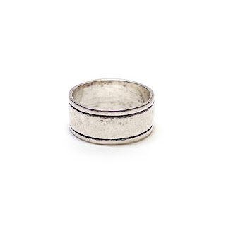 Sterling Silver Cigar Band Ring