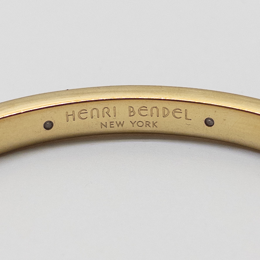 Henri Bendel Enamel & Rhinestone Bangle Bracelet