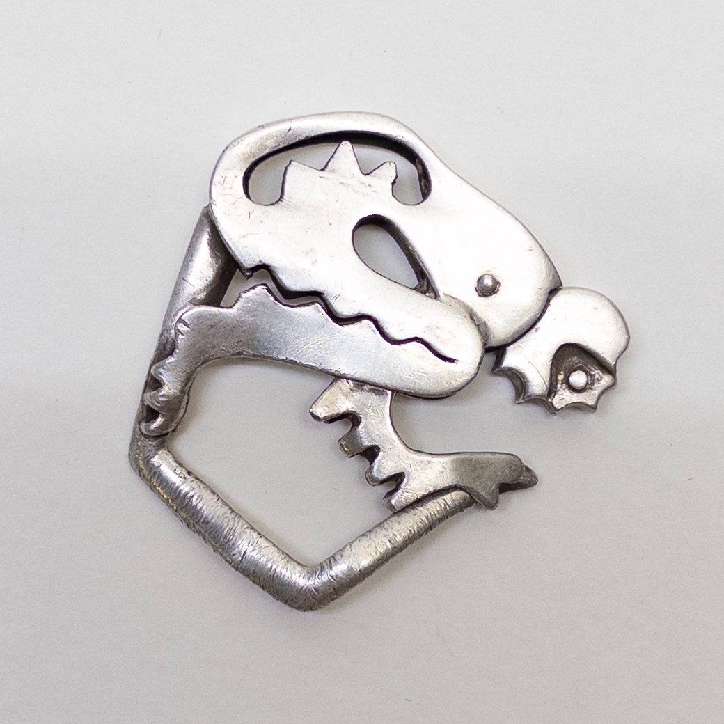 Sterling Silver Monkey Key Fob